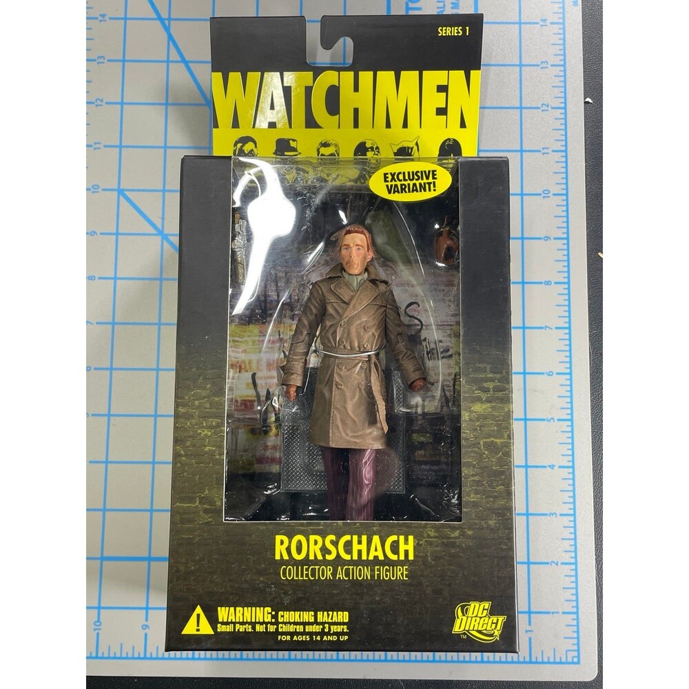 DC Direct Watchmen Rorschach Collector Action Figure Exclusive Variant Unmasked